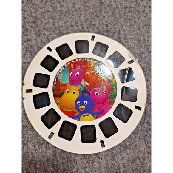 Vintage GAF View-Master Red Viewer w/ Orange Lever + Backyardigans Dics - Picture 3 of 11